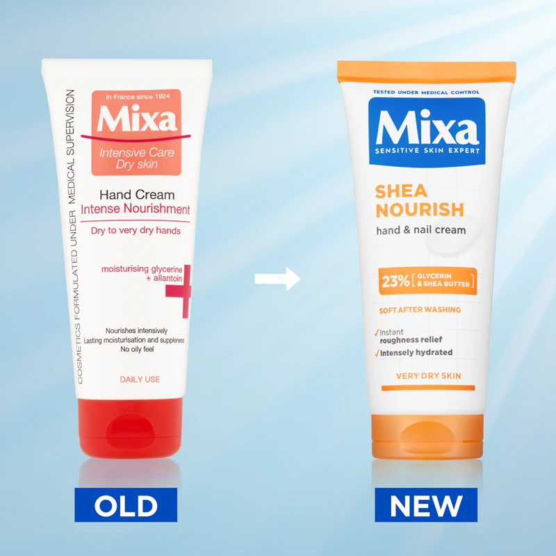 Mixa Shea Nourish krém na ruky pre veľmi suchú pokožku