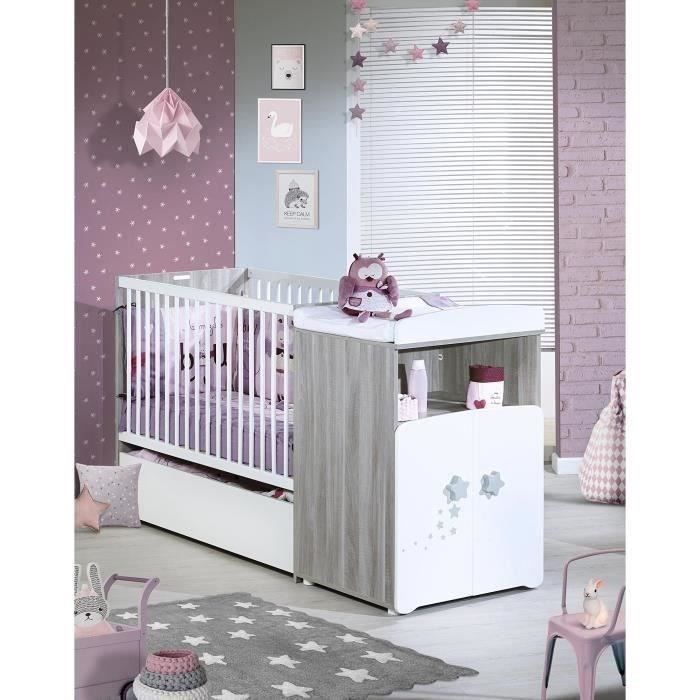 Cuna convertible Babyprice Nao - 120x60cm - Se convierte a 90x190cm - Madera