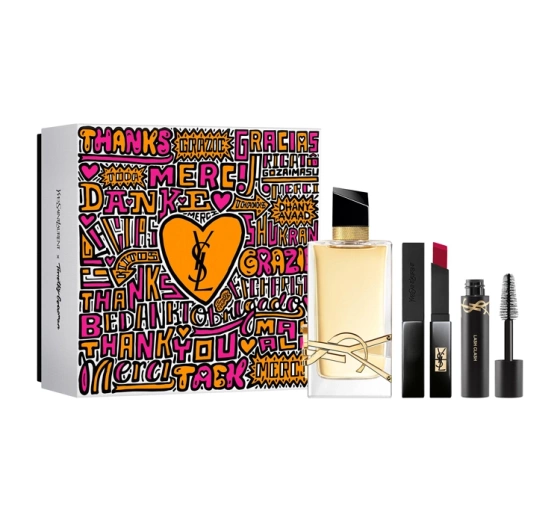 Yves Saint Laurent woda perfumowana spray Libre 90 ml   pomadka do ust The Slim Velvet Radical 308 2 g   tusz do rzęs Mini Lash Clash 2 ml