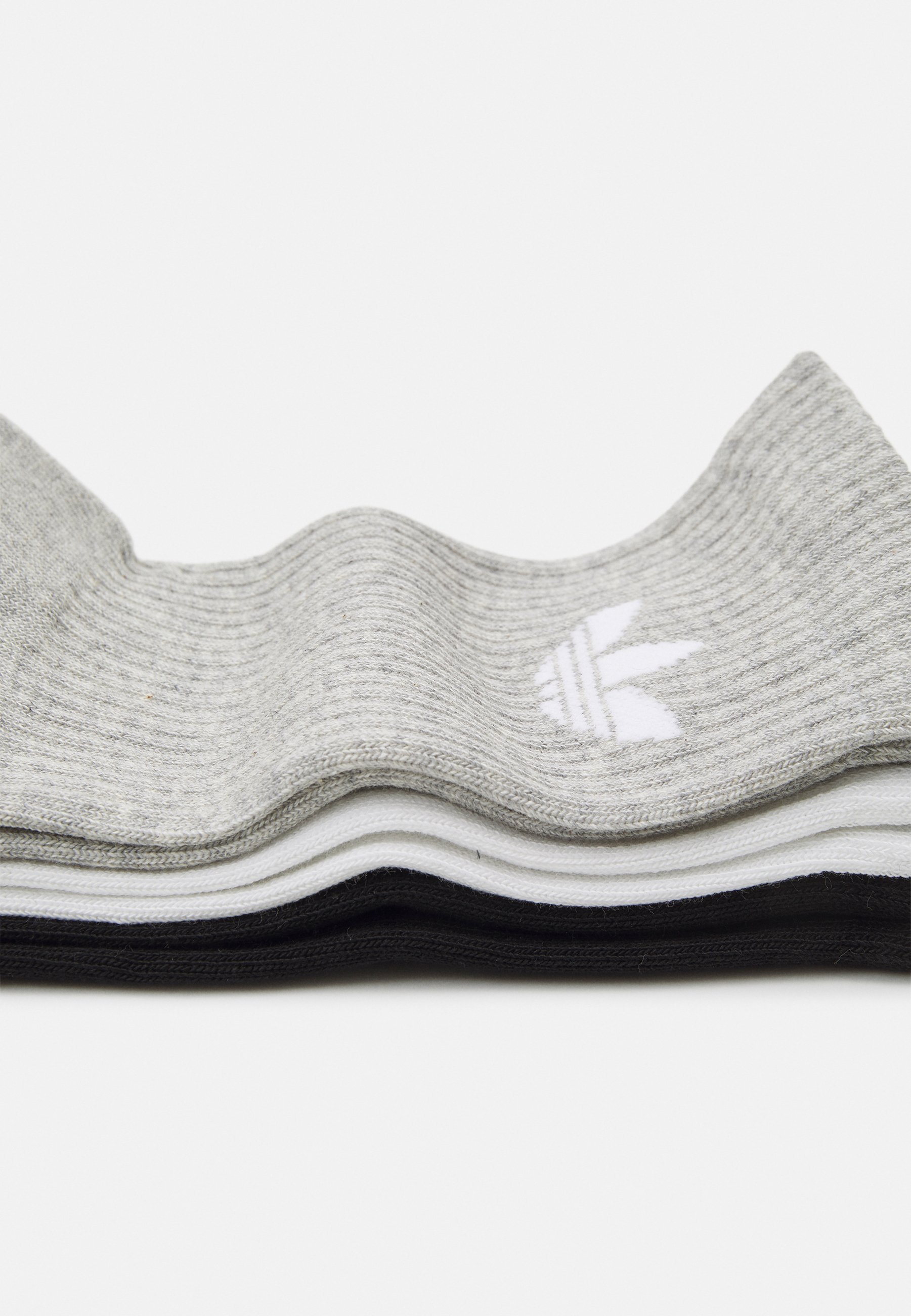 adidas Originals UNISEX 3-PACK - Sokken - wit/middengrijs gemêleerd/zwart