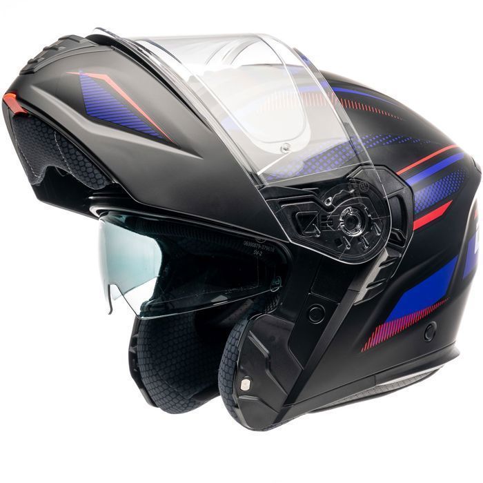 MOTOBLOUZ ATLAS HORIZON Casque de moto modulable avec visière solaire | Homologué Double homologation P/J - ECE 22.06 |