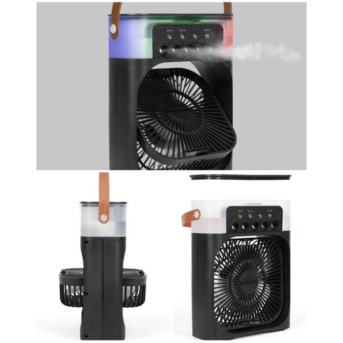 Ventilateur brumisateur portable - LIVOO - 2 EN 1 - Inclinaison 360° - 3 vitesses - 450 ml réservoir