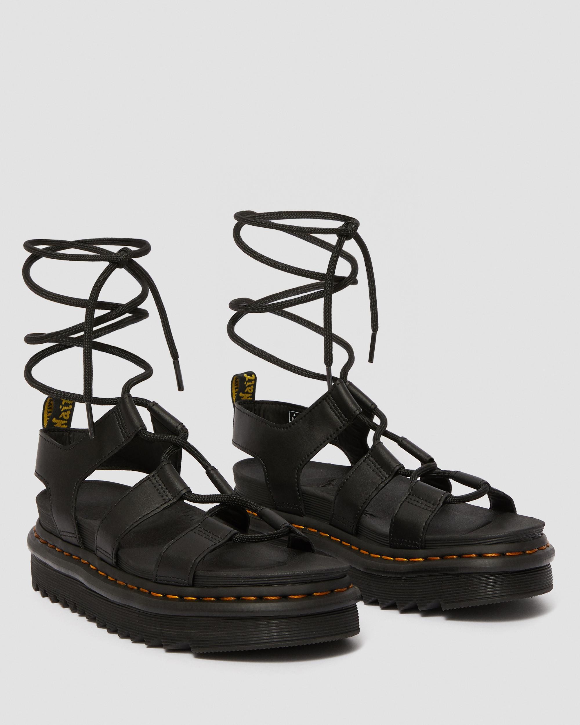 Nartilla Hydro Leder Gladiator Schnürsandalen