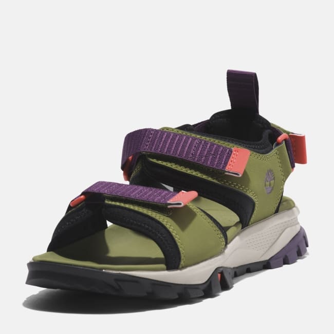 Sandalo a Doppia Fascia Lincoln Peak da Donna in                verde