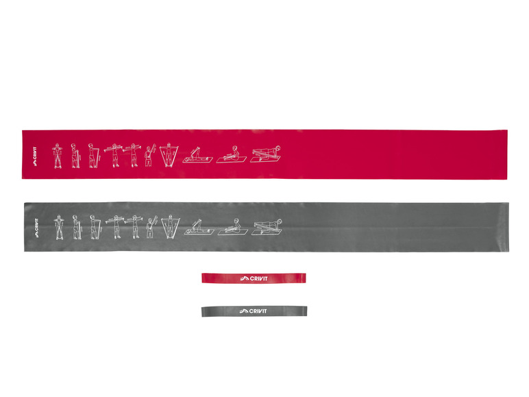 CRIVIT Fitnessbandset, 4 delar