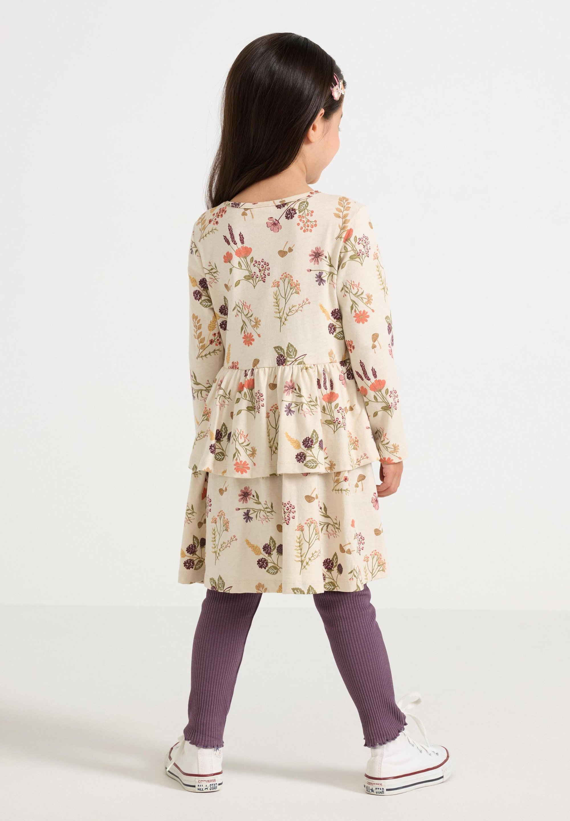 Lindex PEPLUM - Sukienka jersey - jasnobeżowa