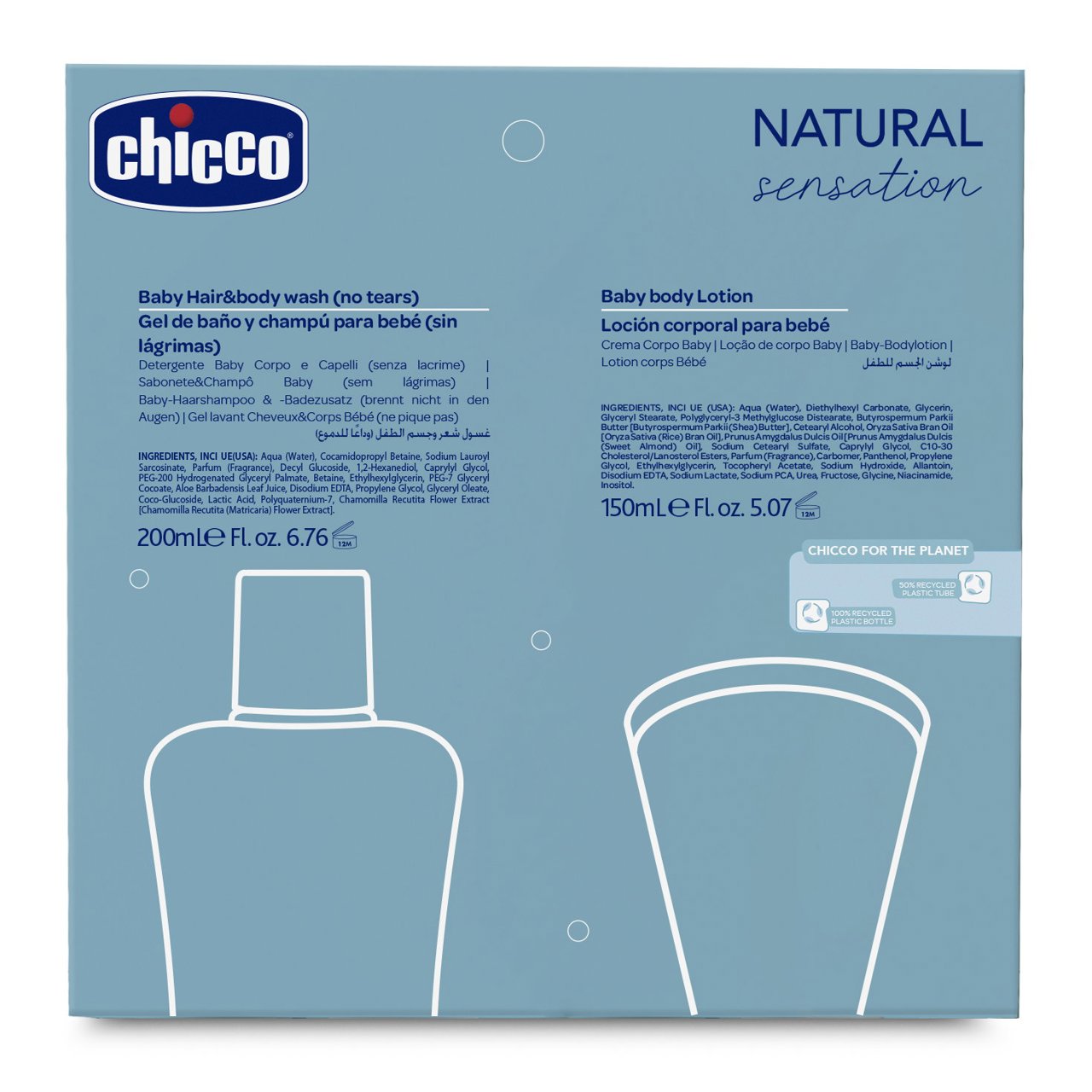 Natural Sensation badset en vochtinbrengende crème