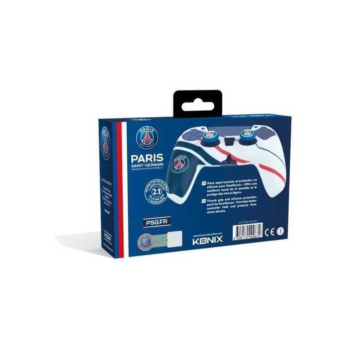 Custodia protettiva per controller DualSense PS5 - KONIX Naruto Shippuden - Silicone - Con poggiapollice - Blu, bianco e rosso