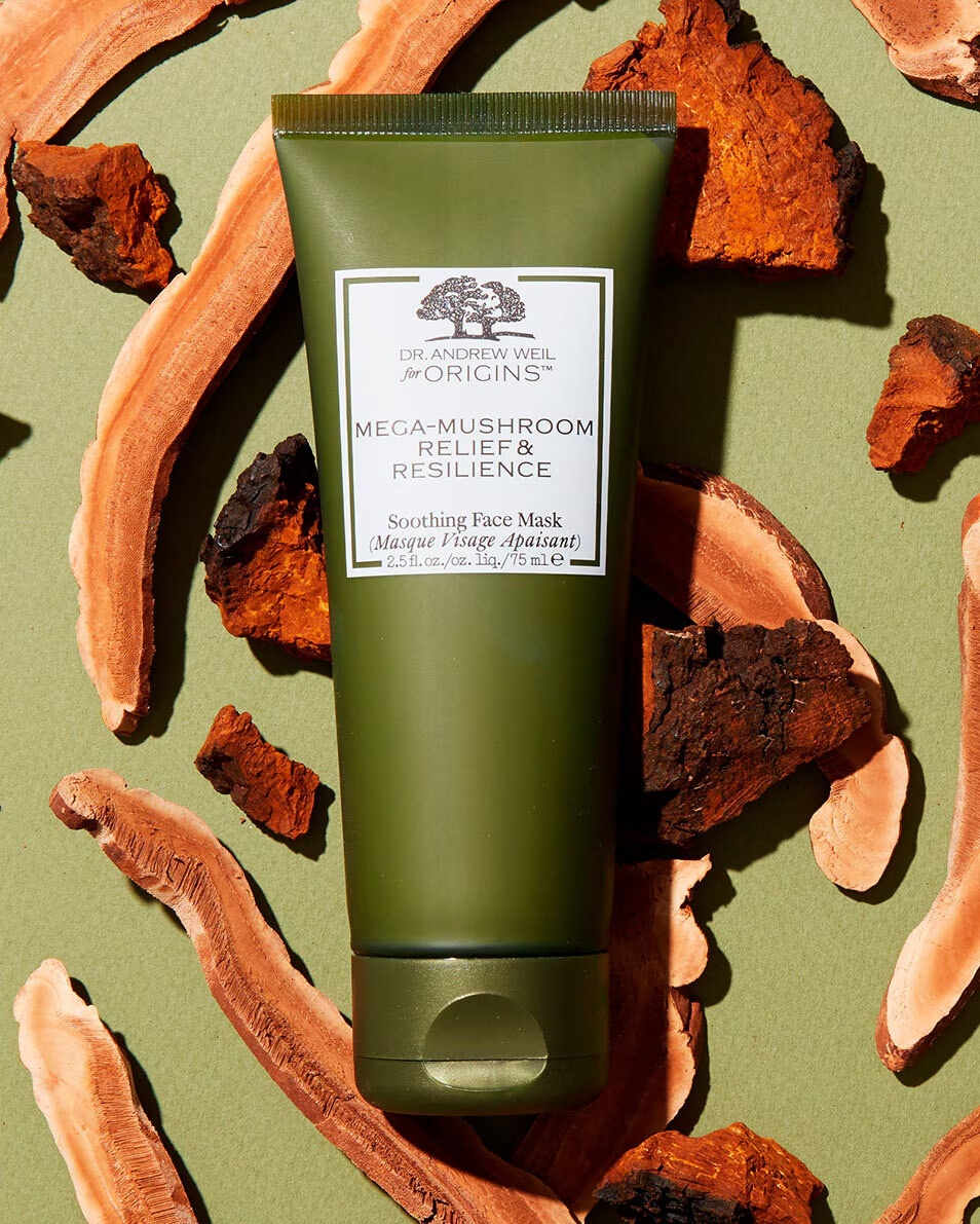 ORIGINS DR. ANDREW WEIL PENTRU ORIGINS™ MEGA-CIUPERCI MĂSCĂ CALMANTĂ PENTRU ALINARE ȘI REZISTENȚĂ