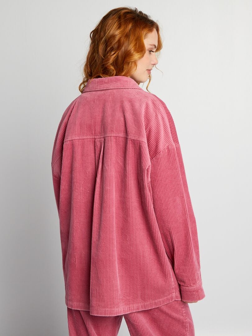 Sobrecamisa de terciopelo - ROSA
