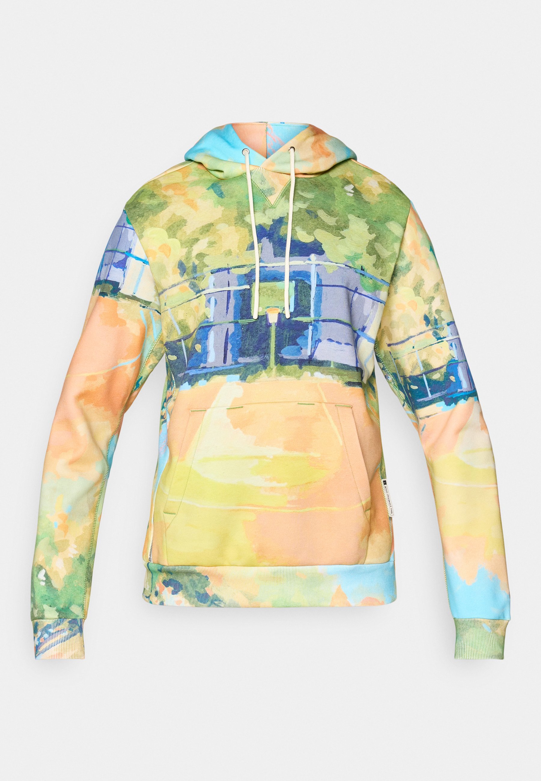 Moletom com capuz Nike Performance STANDARD ISSUE AOP - Malaquita/marfim claro