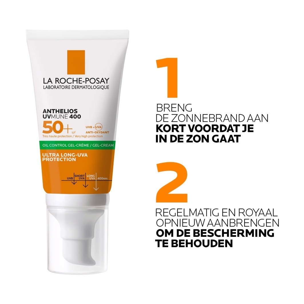 La Roche-Posay Anthelios UVMUNE 400 eļļas regulējošais želejkrēms SPF 50+ - 50 ml