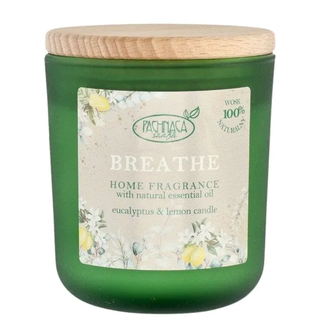 Pachnąca Szafa Breathe Eucalyptus & Lemon Świeca zapachowa (100% wosk sojowy)