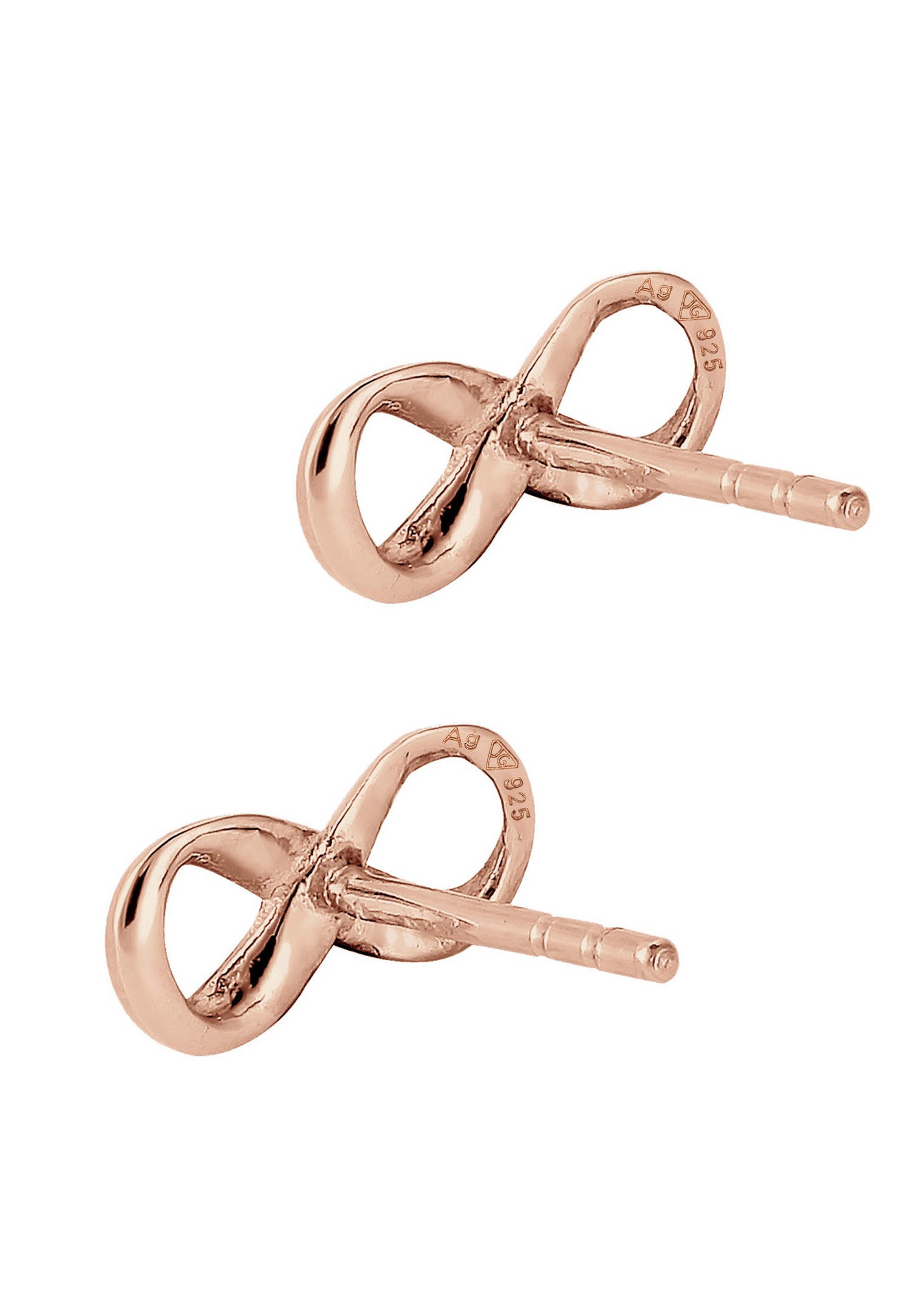 Elli Femmes Clous d'oreilles Symbole Infinité en Argent Sterling 925