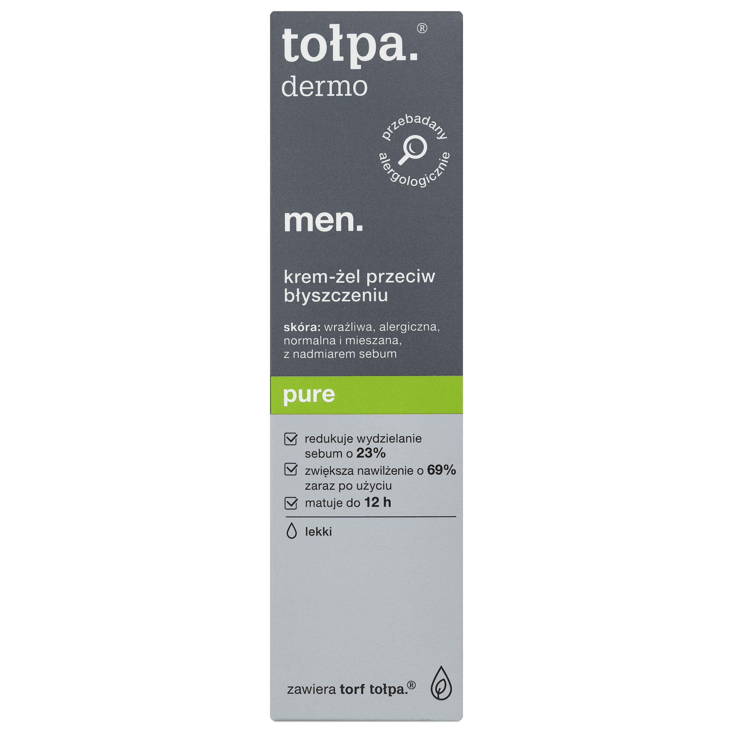 Tołpa mattifying moisturizing face cream-gel for men 40ml Dermo Men Pure