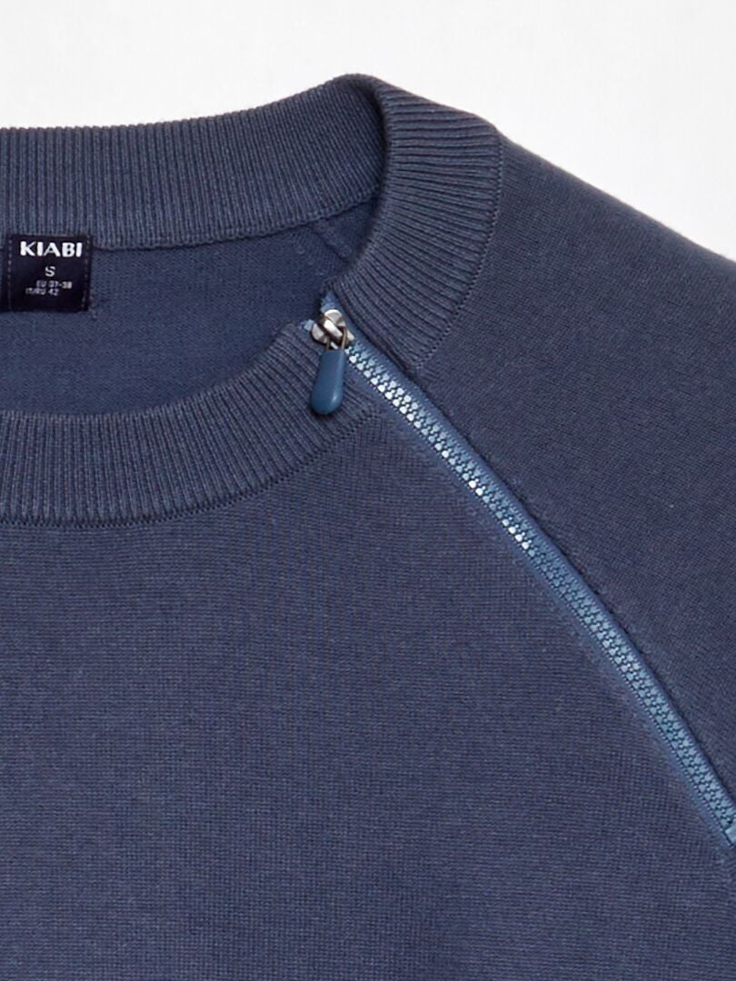 Bluza dzianinowa - So Easy - NIEBIESKA