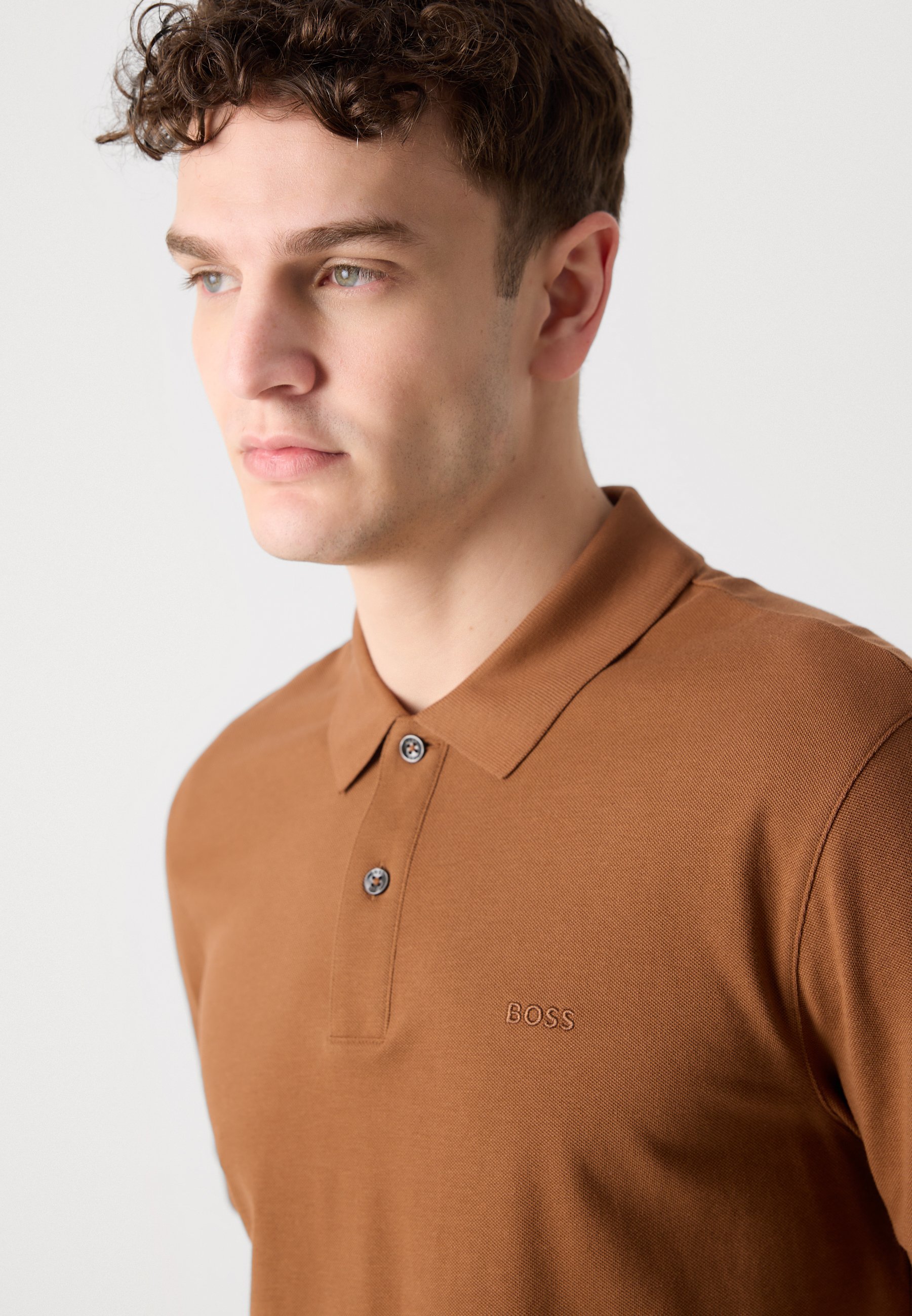 BOSS PALLAS - Polo - marron sept
