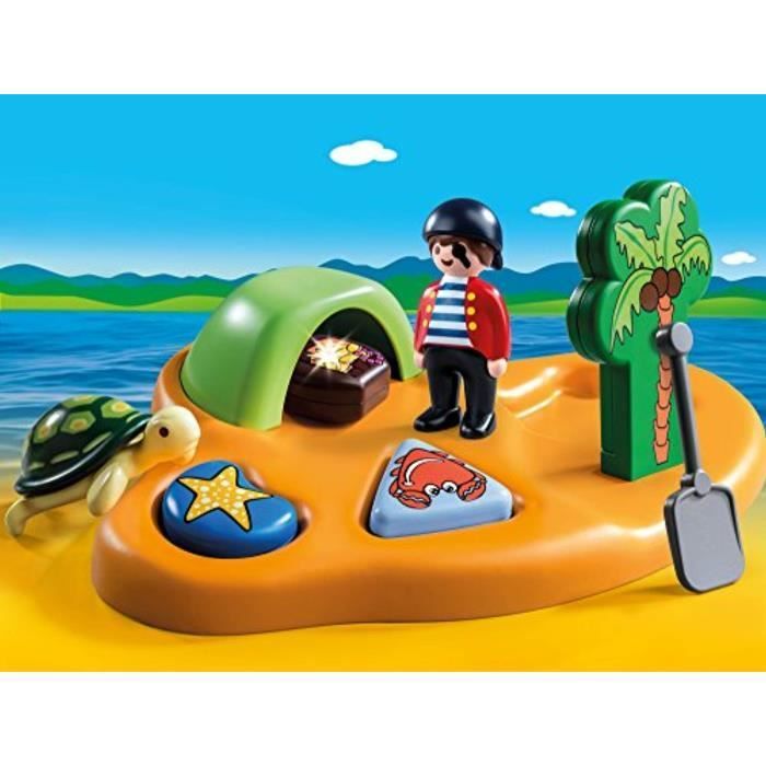 Muñeca bebé - Playmobil - XPKW3 9119 - Isla pirata - Clasificador de formas - Cueva secreta