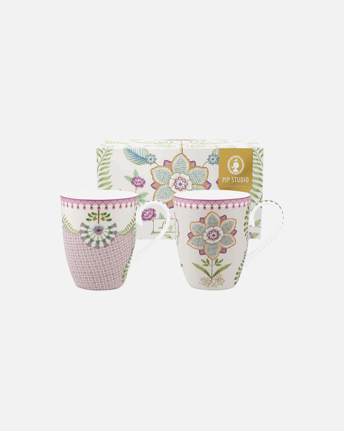 PIP Studio Lily&Lotus krūzes, 2 krūzīšu komplekts - 1 krūze