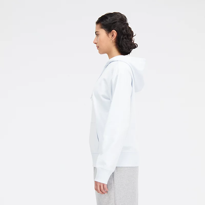 Essentials Damen-Sweatshirts mit gestapeltem Logo – Eisblau
