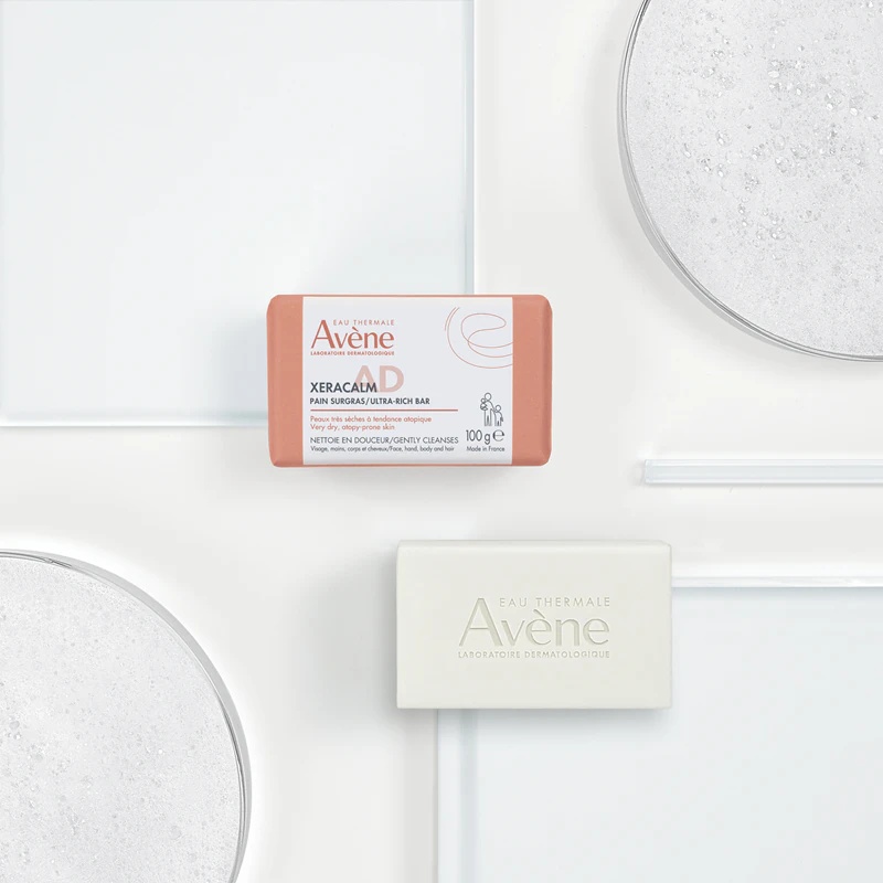 Avène XeraCalm AD Ultra-Rich Bar īpaši barojošs attīrošs ziepju gabaliņš sausai un atopiskai ādai