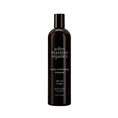 John Masters Organics tørr hodebunn sink og salvie sjampo og balsam eksfolierende sjampo og balsam 473 ml