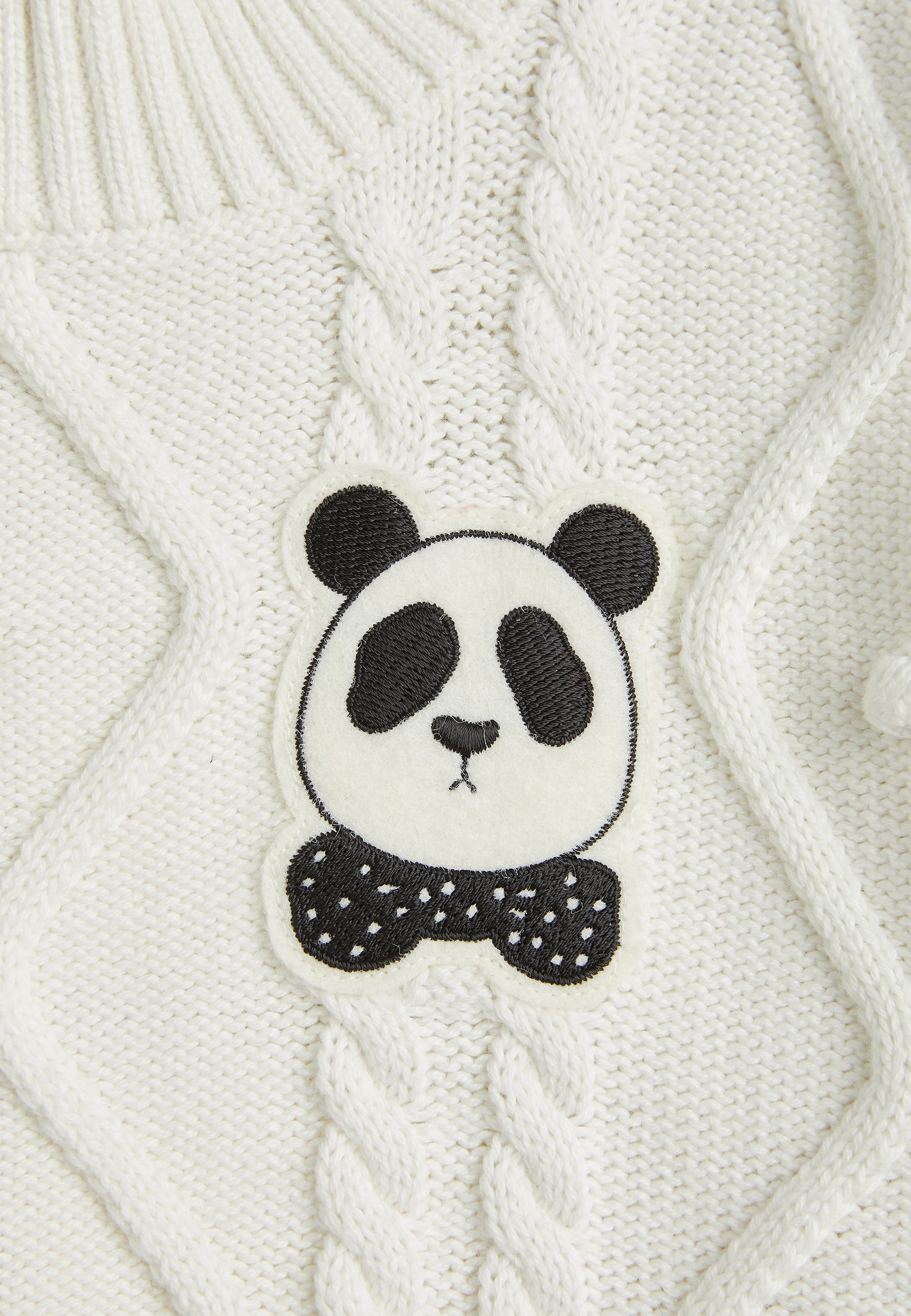 Mini Rodini PANDA TEXTURE UNISEX - Pullover - offwhite