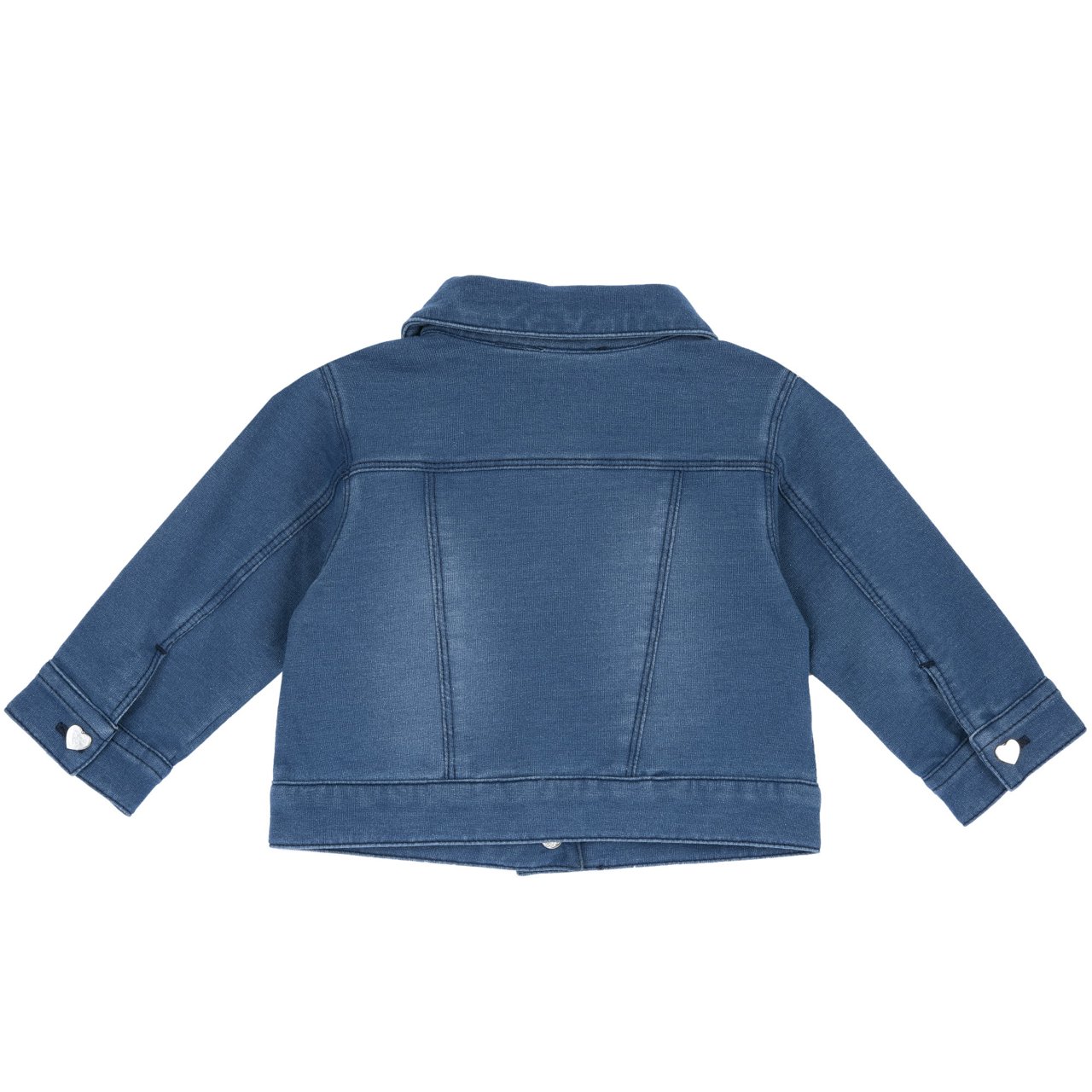 Τζιν μπουφάν με τσέπη σε σχήμα καρδιάς