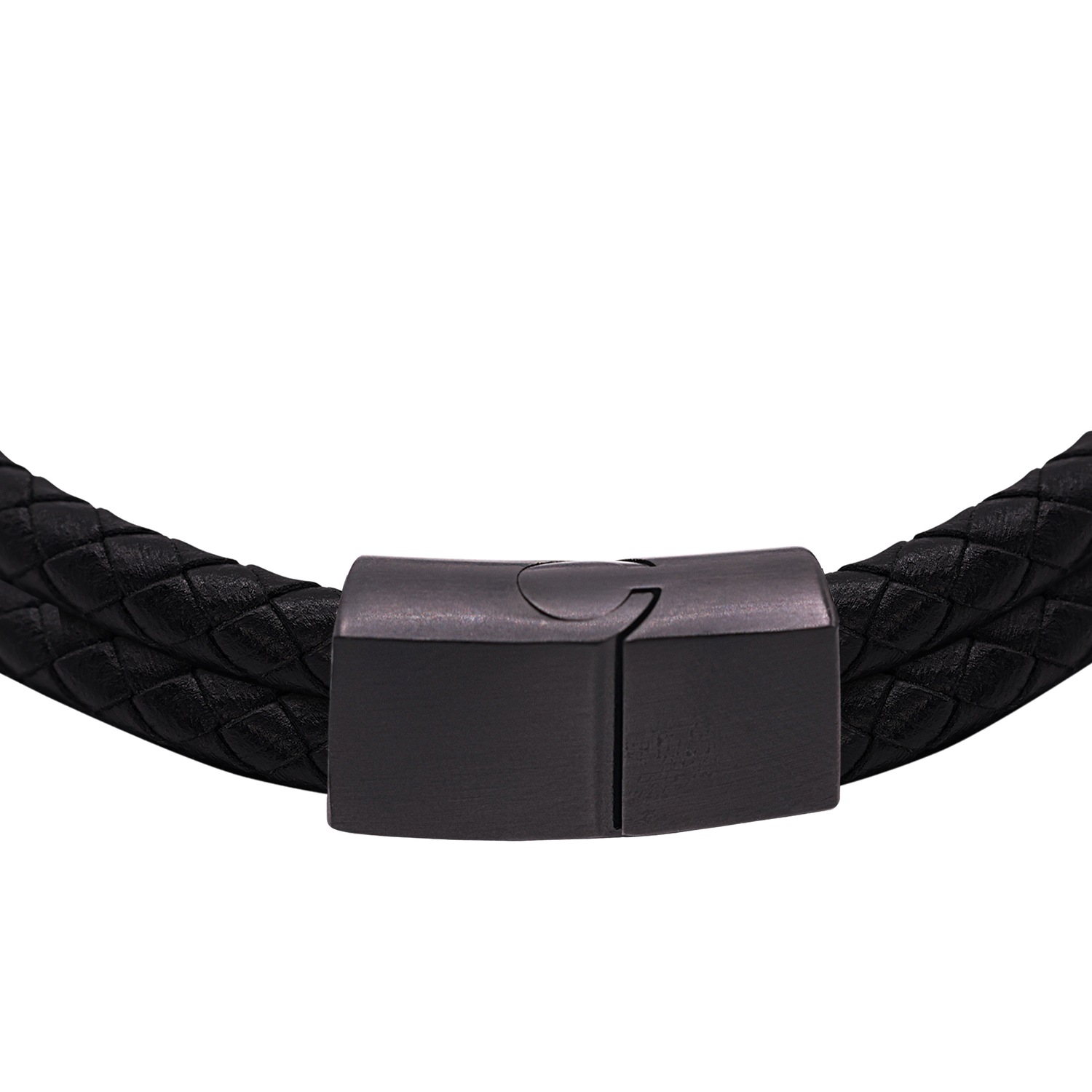 Heideman Bracelet en cuir Luca noir