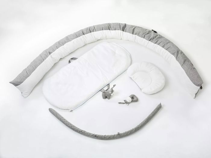 Coussin anti-retournement, réducteur de berceau - Couleur Gris chiné