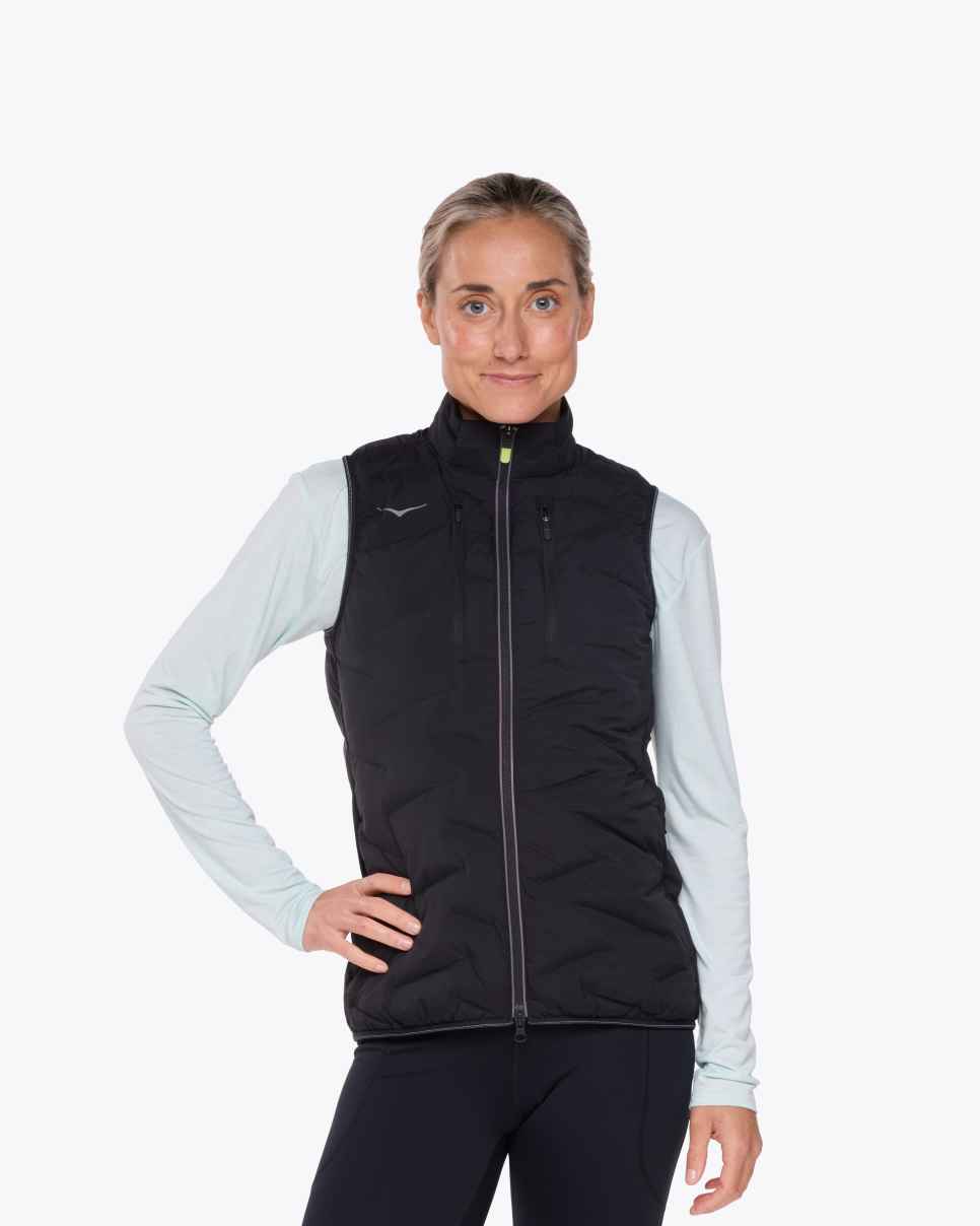 HOKA Vestă de alergare Skyfill neagră