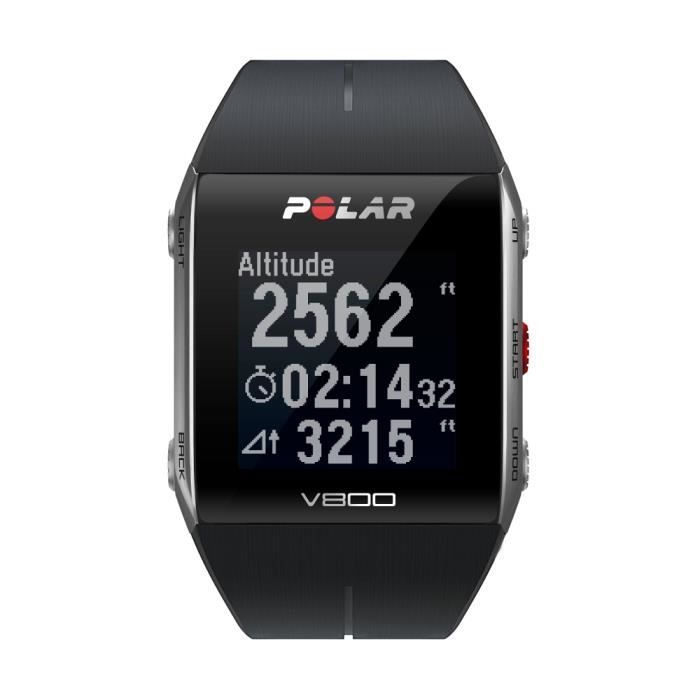 Reloj inteligente Polar V800 con GPS: GPS rápido y preciso, resistencia al agua de 30 m, caja de aluminio y acero inoxidable.