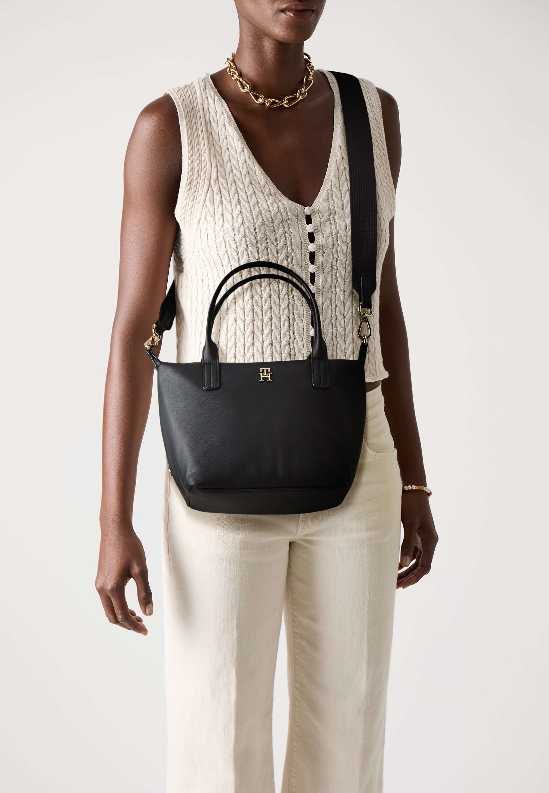 Sac cabas Tommy Hilfiger POPETTE MINI - Noir
