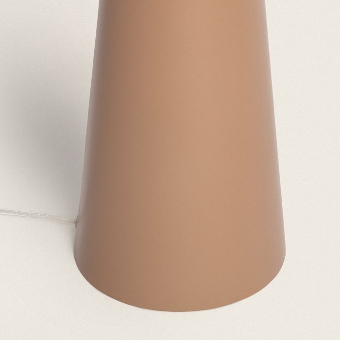 Lampada da terra in metallo color beige Dimbar