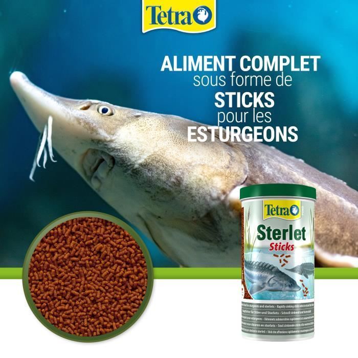 Tetra Pond Sturgeon Sticks - Alimento completo para esturjão de lagoa 1 L