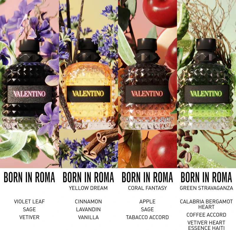Valentino Born in Roma Green Stravaganza Uomo Eau de Toilette para homens