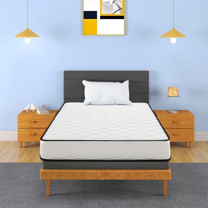 Conjunto de 2 colchões Sleivant 90x190, colchões de espuma, 15cm de espessura