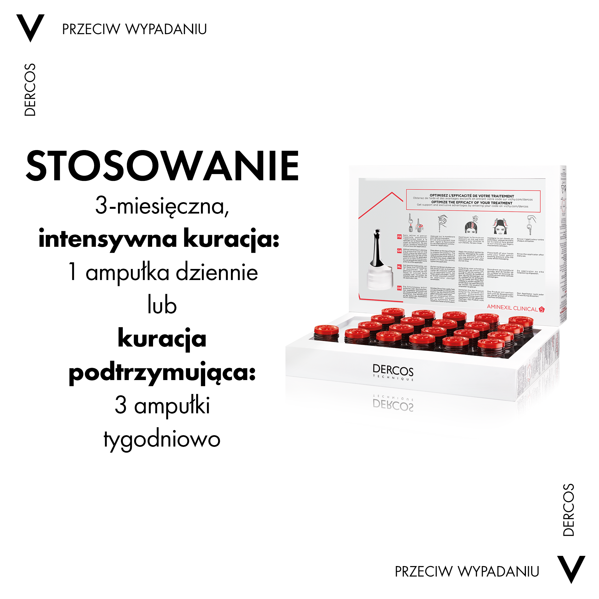 Виши третман против опадања косе са комплексним дејством 6x21ml Dercos Aminexil Clinical