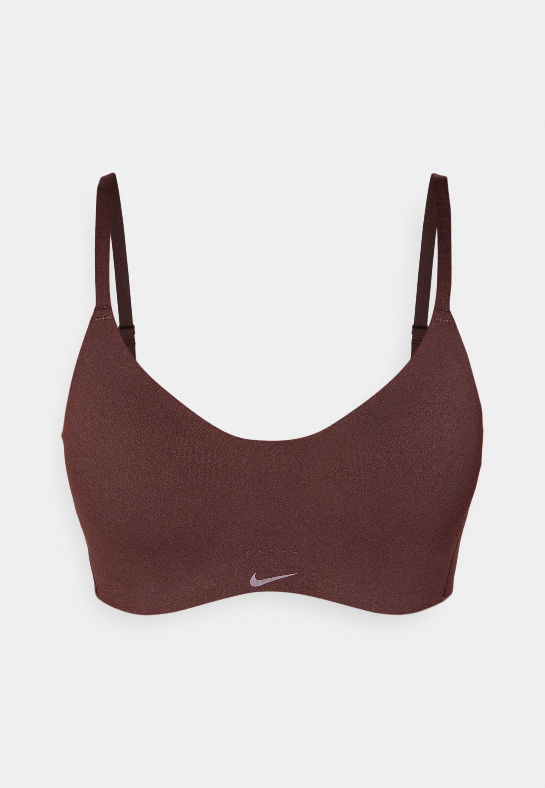 Nike Performance ALATE MINIMALIST BRA - Sportbeha met lichte ondersteuning - aarde/wit
