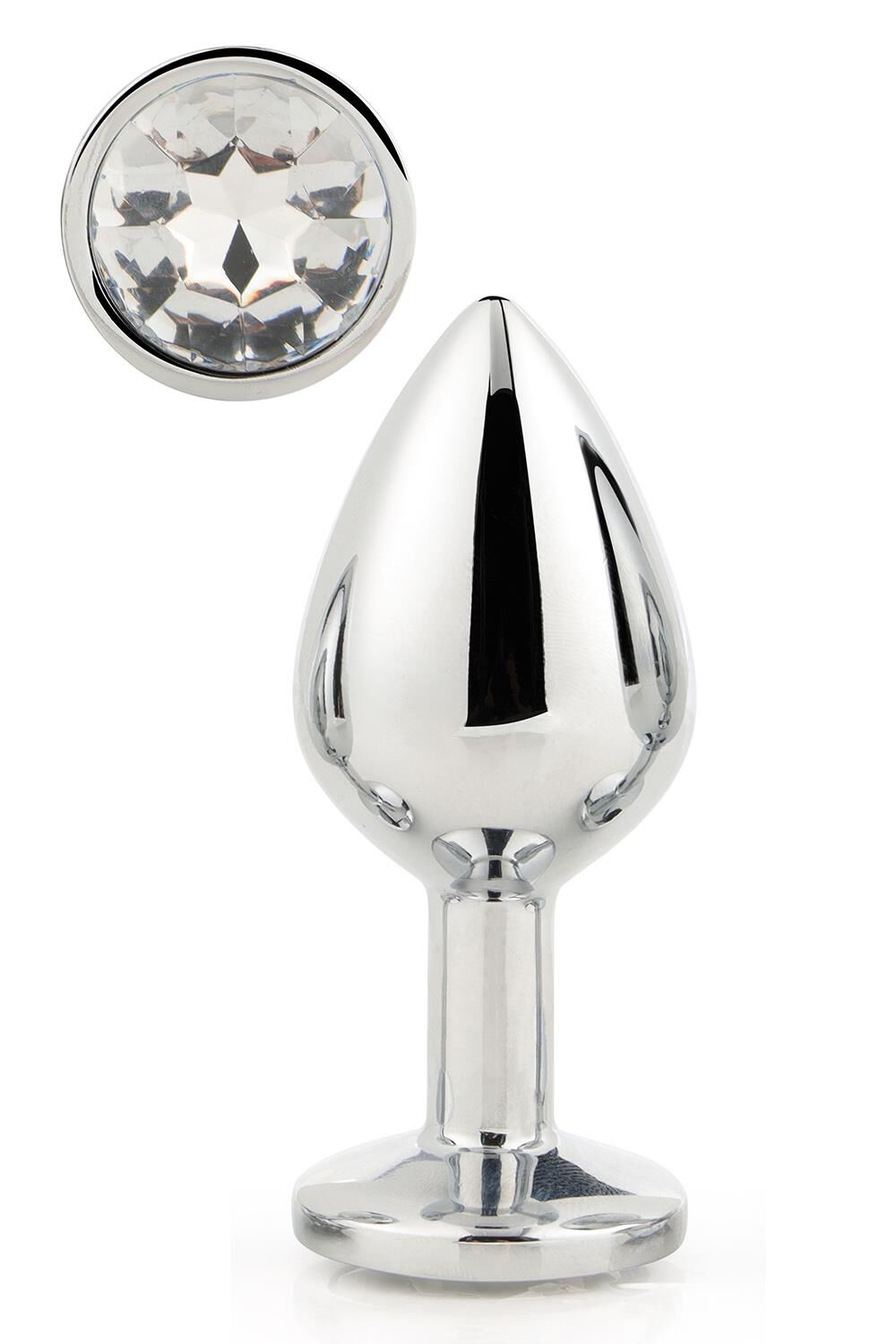 Dream Toys Gleaming Love Silver Plug Medium