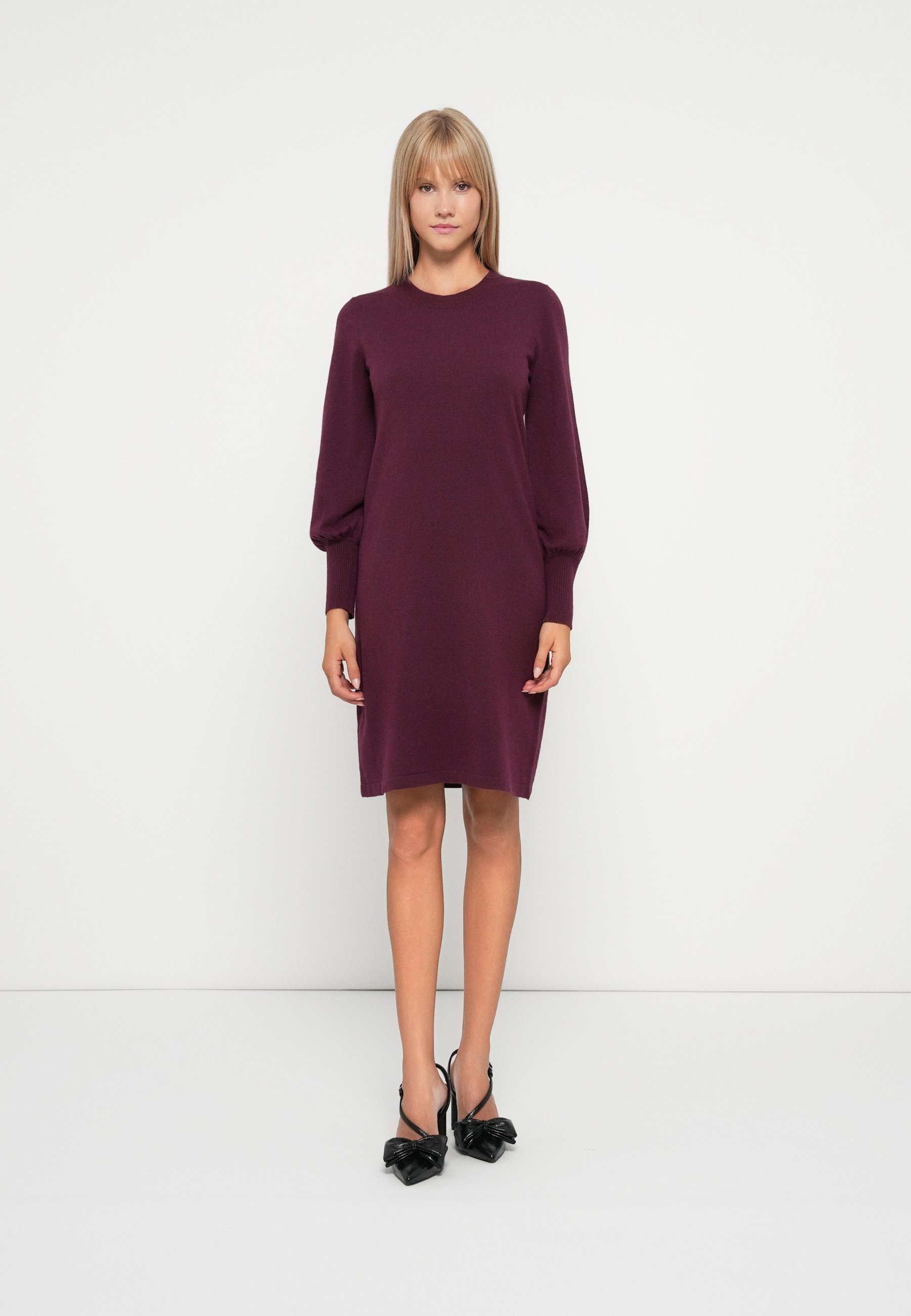 VILA VIKERRY O-NECK NOOS - Robe pull - fig
