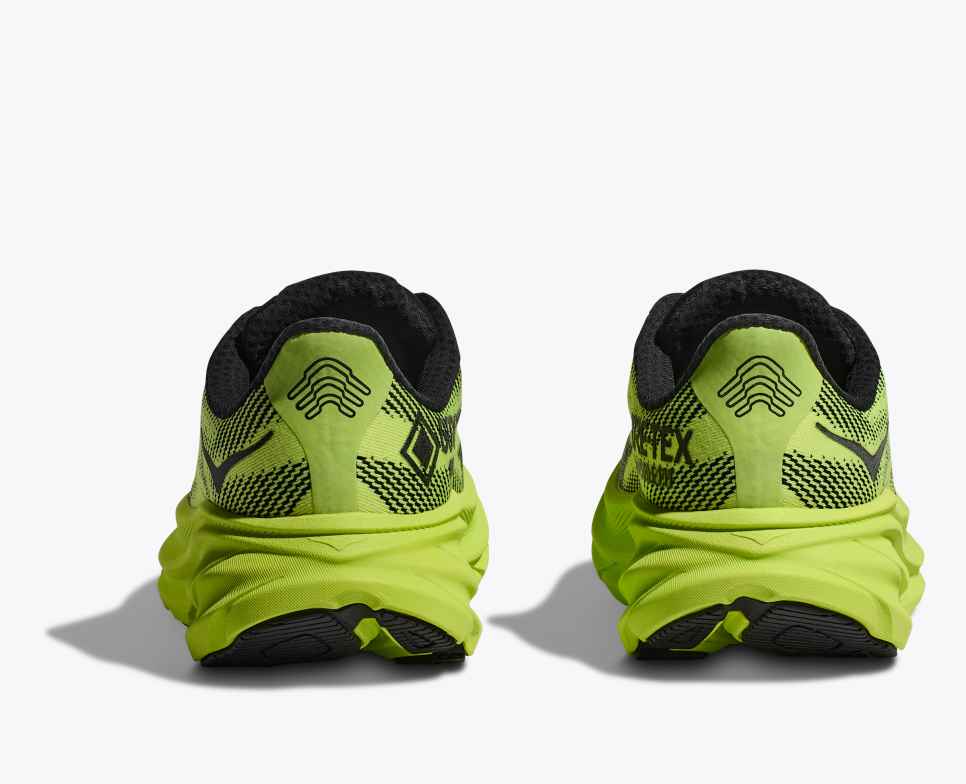 HOKA Stealth/Tech Clifton 9 GORE-TEX Vert/Laitue
