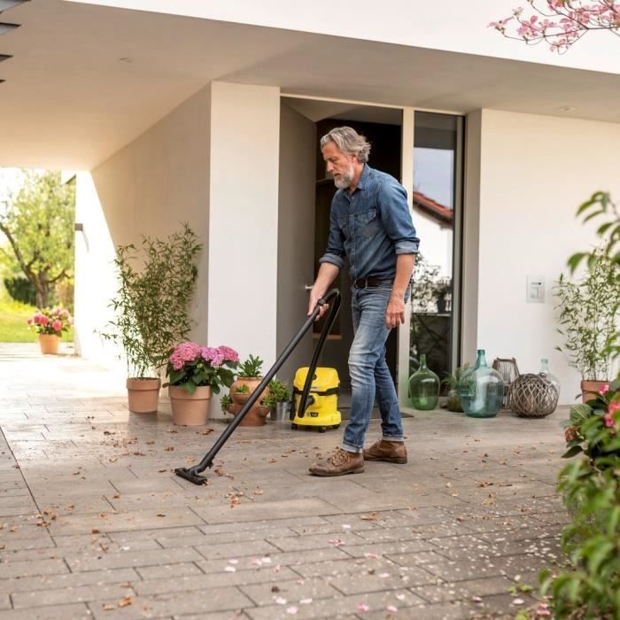 Aspiradora inalámbrica para sólidos y líquidos KARCHER WD 2-18 V-12/18 (con batería extraíble de 18 V / 2,5 Ah y cargador)