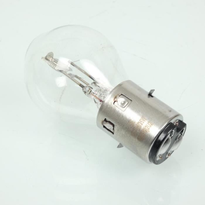 Bombilla blanca RMS de 12V 35/35W BA20D E19 para motocicleta, scooter, quad, coche - Nueva