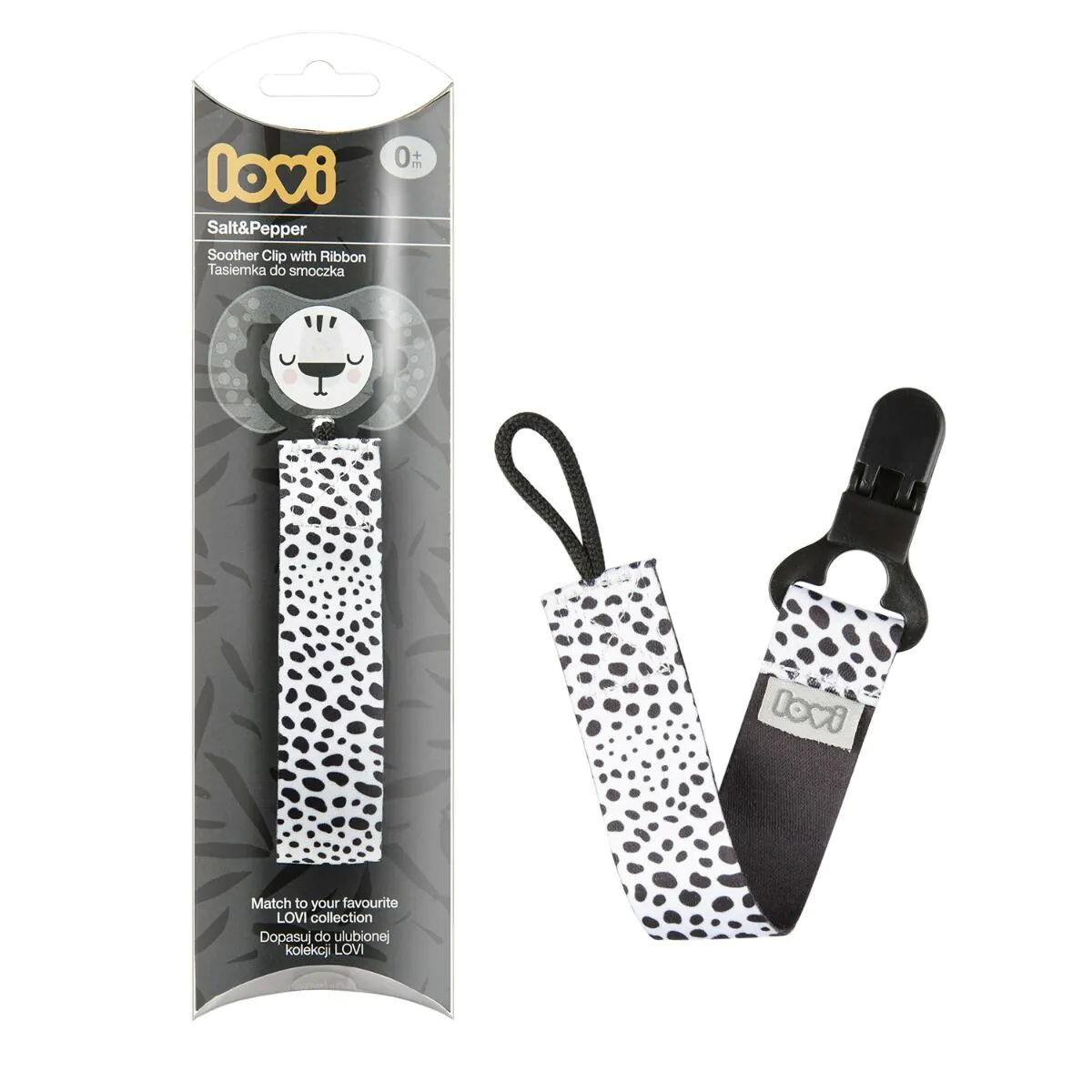 Lovi Tasiemka do Smoczka Salt & Pepper