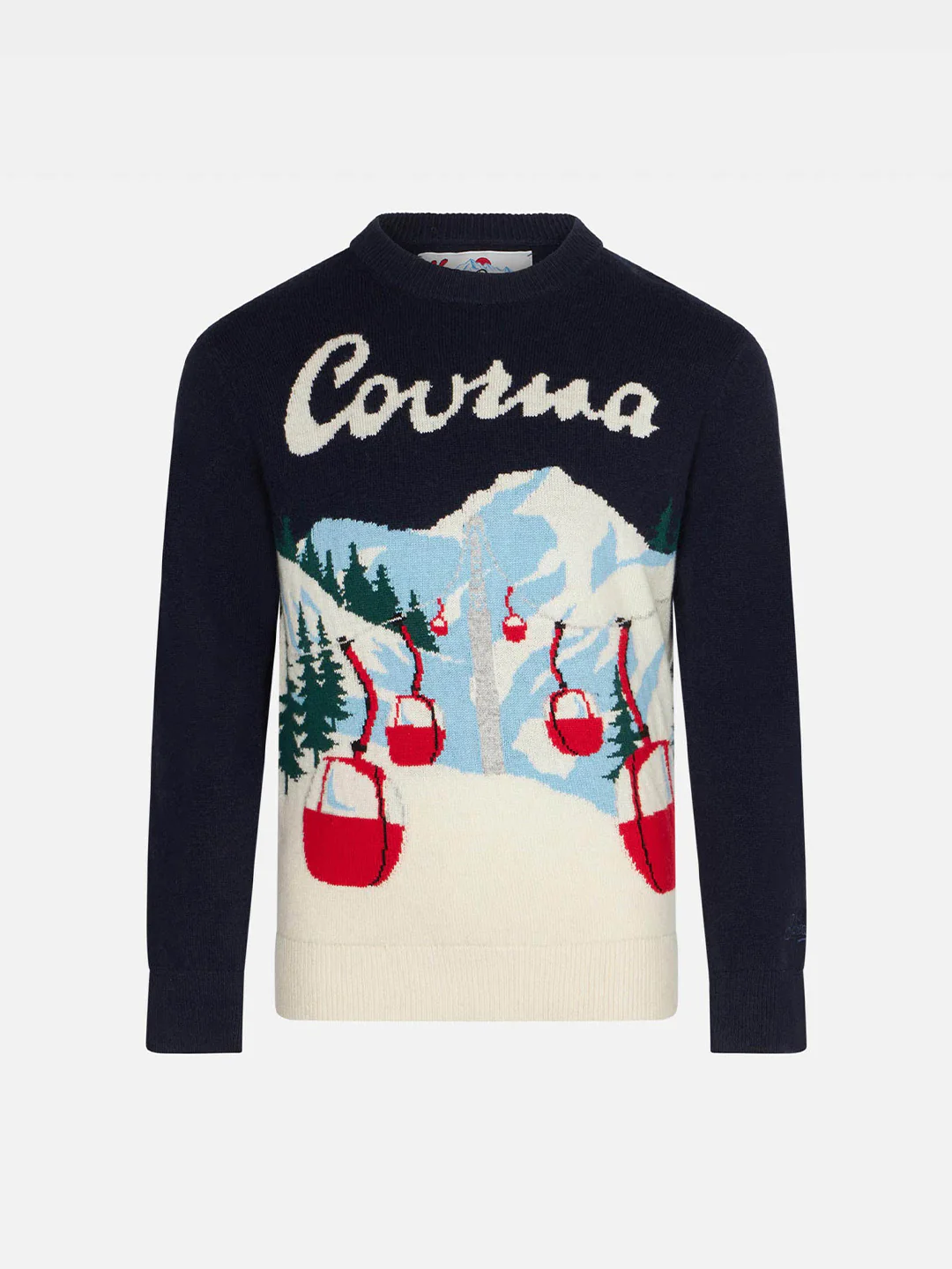 Courmayeur trui voor kinderen met jacquardprint
