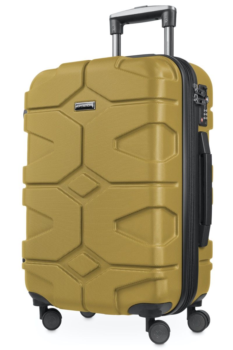 X-Kölln - käsimatkatavaralaukku, kovakuorinen syksyn kulta, TSA, 55 cm, 42-50 litraa