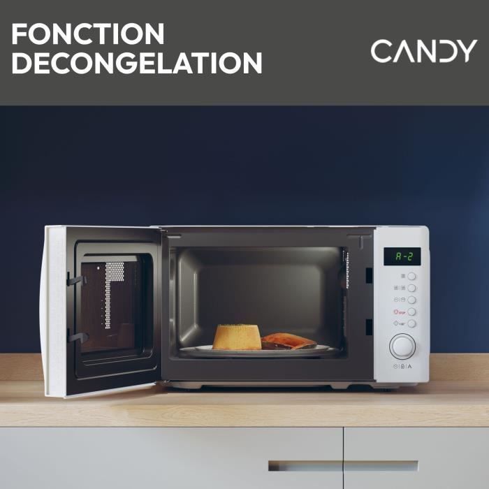 Candy Idea CMWA20SDLW 700W Digitale 20L Weiße Mikrowelle - Auftaufunktion - 5 Leistungsstufen - 8 Automatikprogramme