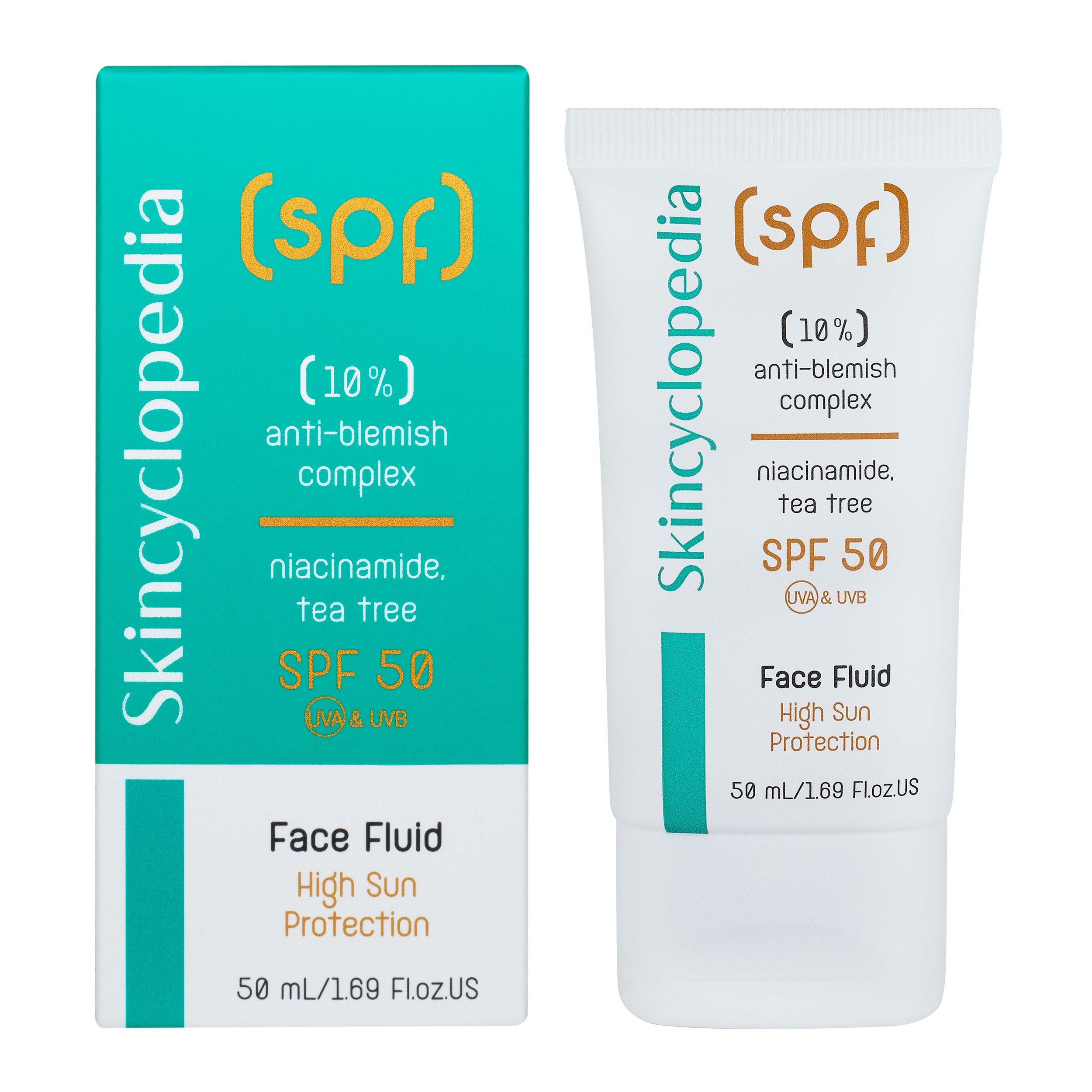 Pretpūtas komplekss sejas fluīds ar SPF 50 Sejas aizsardzība