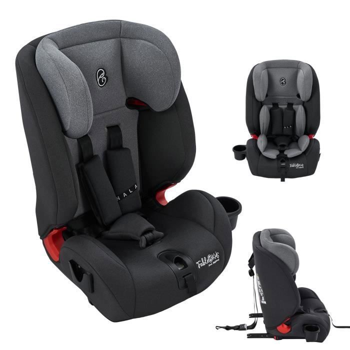 Seggiolino auto per bambini FableKids con Isofix | Seggiolino auto | Gruppo 1/2/3 9-36 kg | Poggiatesta regolabile in 8 posizioni | Grigio